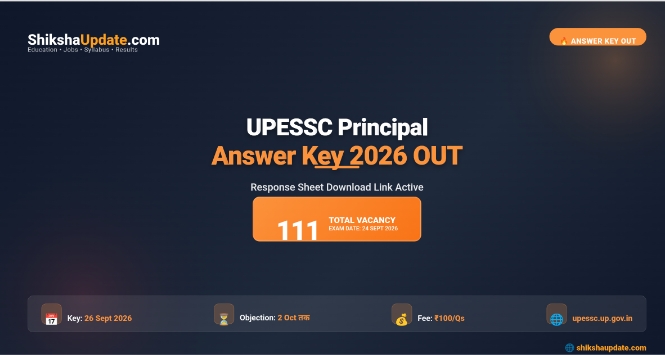 UPESSC Principal Answer Key 2026 - Download Link & Objection Process