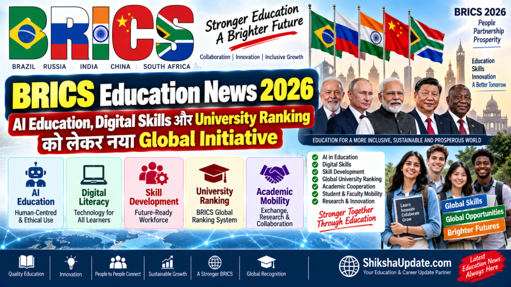 BRICS Education News 2026: AI Education, Digital Skills और University Ranking को लेकर नया Global Initiative